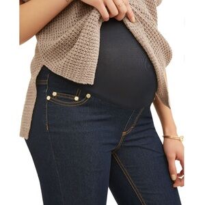 NWT Oh Mamma Maternity Straight Leg Full Panel Jeans
